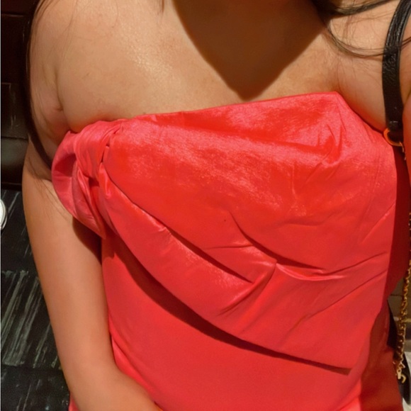 Windsor Raeya Taffeta Bow Strapless Mini Dress - Picture 2 of 5